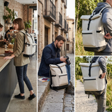Urban Commuter Multi-Functional Backpack – Fits 15.6” Laptop, Lightweight PU Material